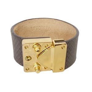 Uptown Girls Leather Cuff Bracelet